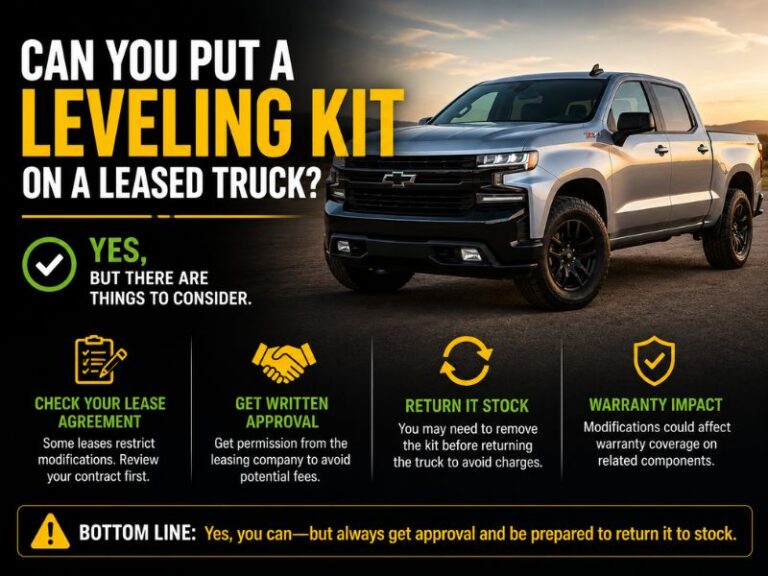 Can You Put a Leveling Kit on a Leased Truck? Complete Guide